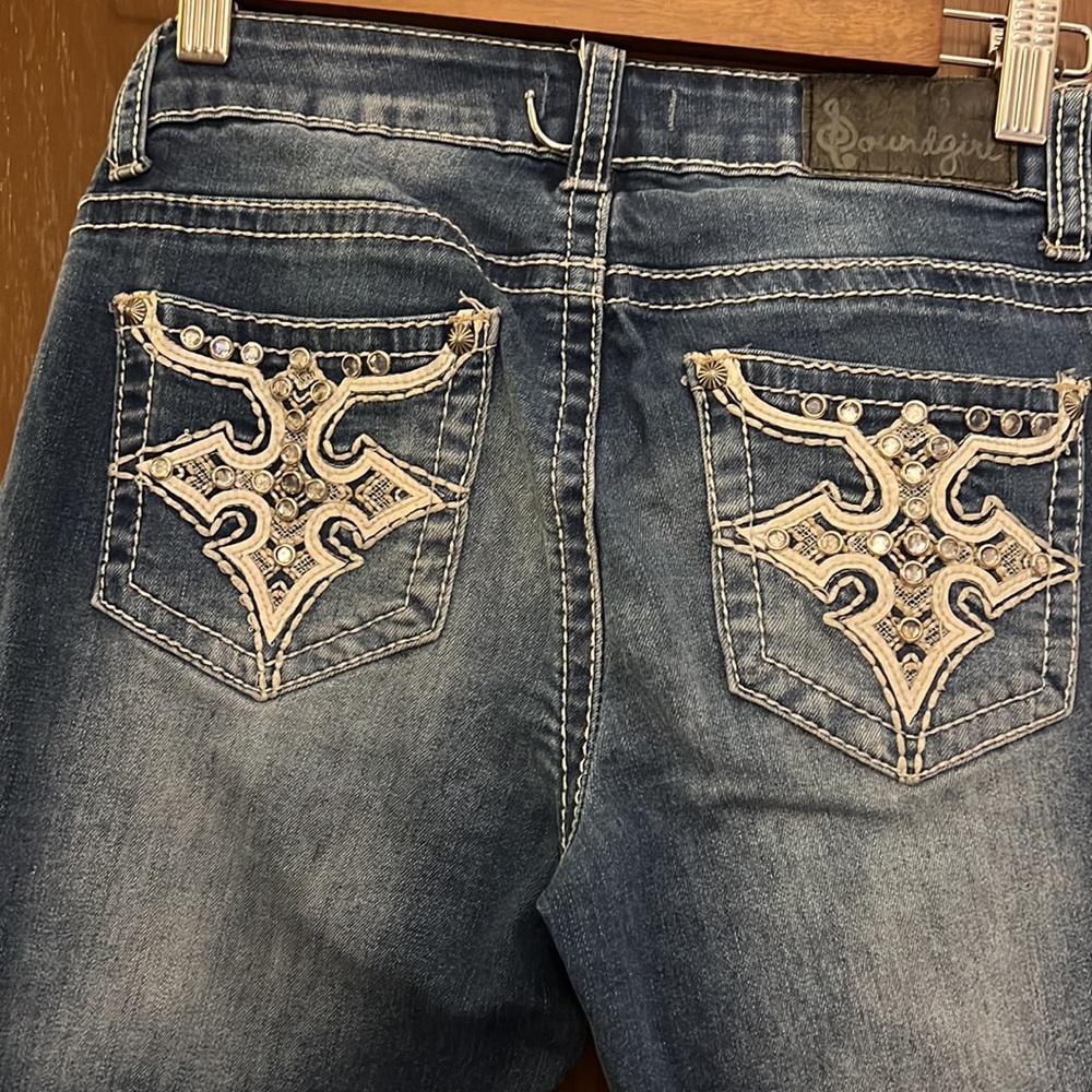 Sound girl rugged Blue jeans - Picture 7 of 7